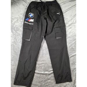 NWT PUMA BMW MMS Motorsport Cargo Race Pants Mens Large Black New
